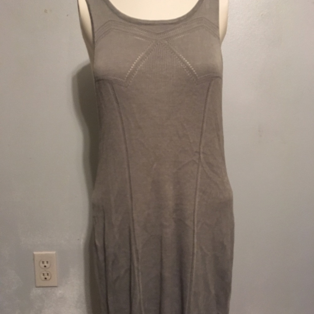 Slate blue knit dress