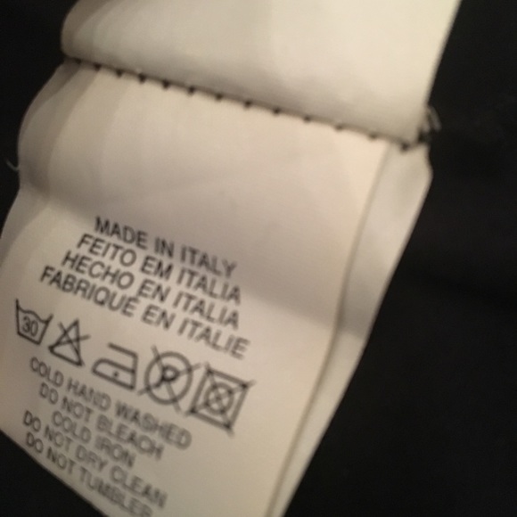 🔴 NWOT 🇮🇹 Trussardi Jeans stretchy Black tee - Picture 7 of 8