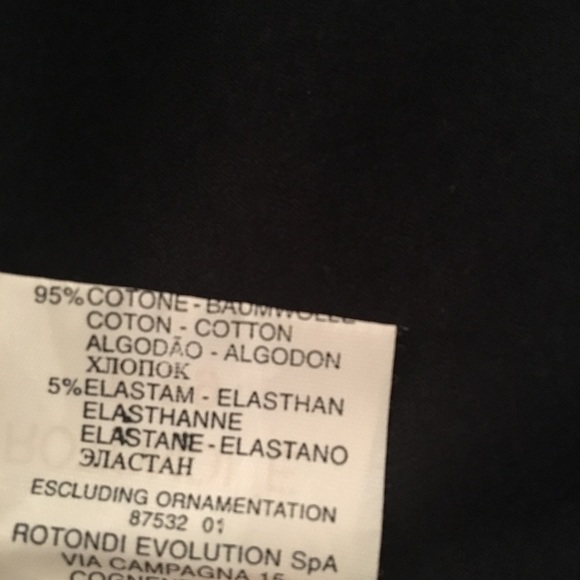 🔴 NWOT 🇮🇹 Trussardi Jeans stretchy Black tee - Picture 8 of 8