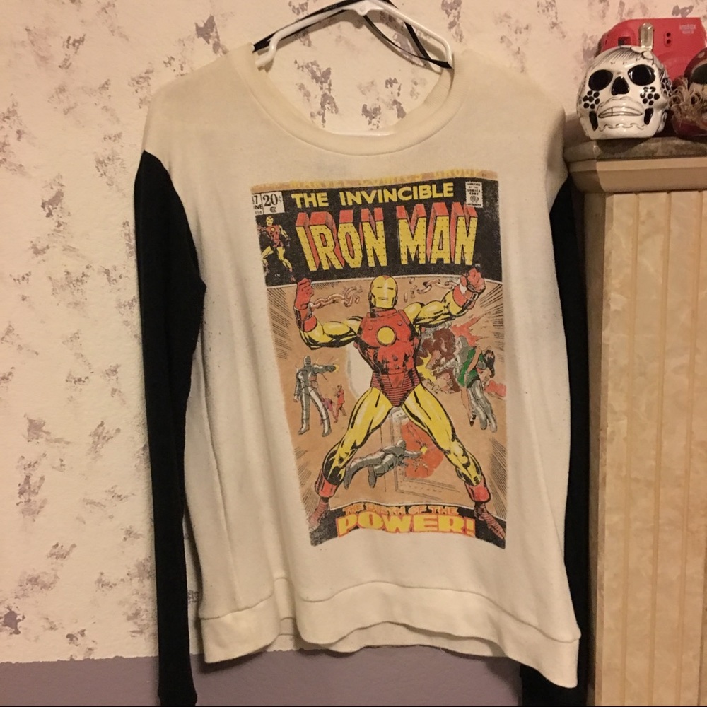 Forever 21 iron man two toned sweatshirt