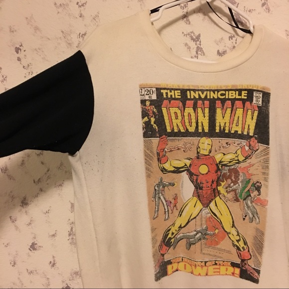 Forever 21 iron man two toned sweatshirt - Picture 2 of 6