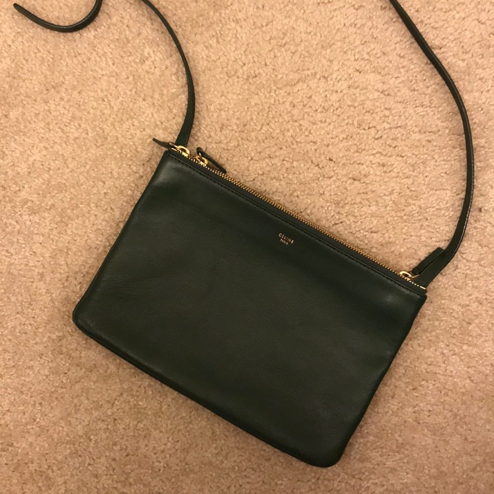 Celine crossbody trio bag. Big size