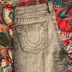 True religion Women’s acid wash skinny Jean