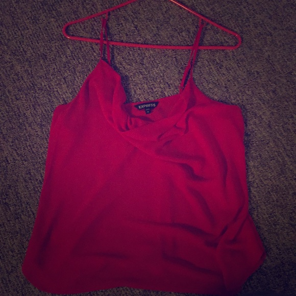 Express Red Slinky Top - Picture 1 of 2