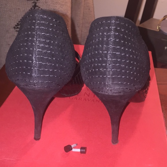 Valentino maryjane patten & suede heels authentic - Picture 3 of 8