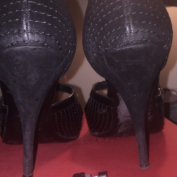 Valentino maryjane patten & suede heels authentic - Picture 4 of 8