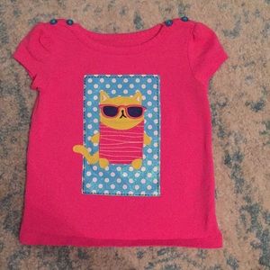 Girls 2t pink short sleeve top
