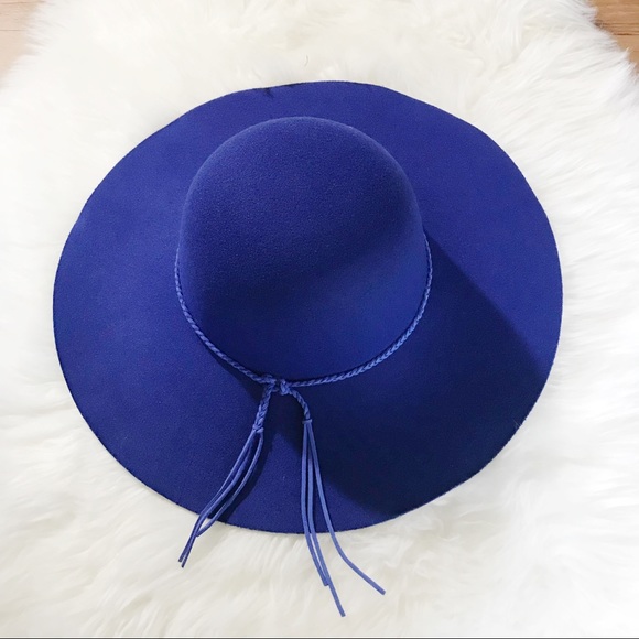 Royal Blue Floppy Hat - Picture 2 of 6