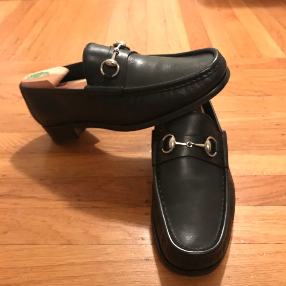 Classic Leather Horsebit Loafer, Black