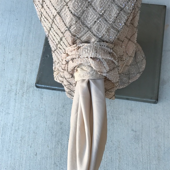 Cream Beaded Stenay Gown - Picture 4 of 5