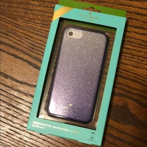 Kate Spade blue glitter ombré iPhone 7/8 case