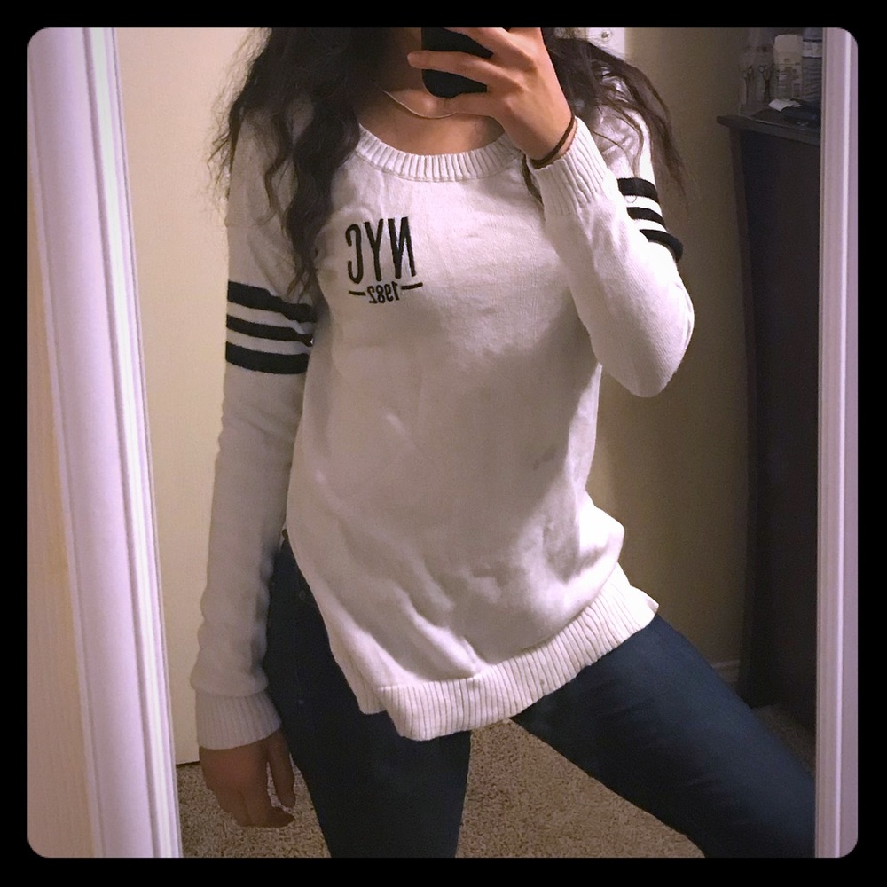 Black and White NYC Sweater