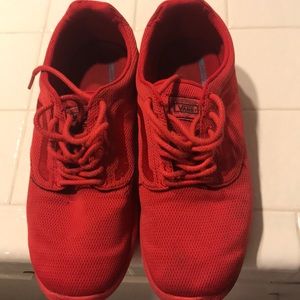 Vans Mono Red Running/ style shoes