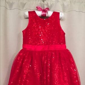 💓Valentine’s Day - Red Sequin & Tulle Dress