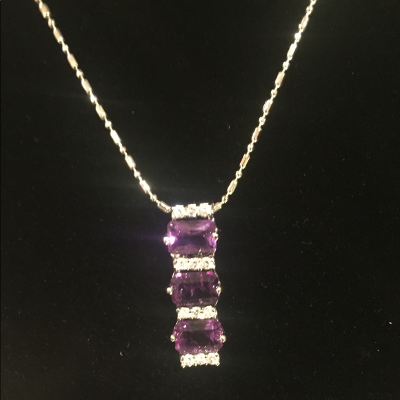 💥CLEARANCE Amethyst necklace - Picture 1 of 2