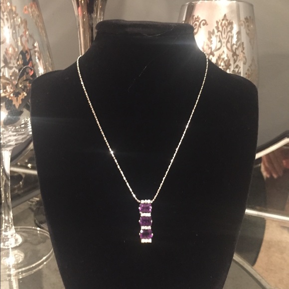 💥CLEARANCE Amethyst necklace - Picture 2 of 2
