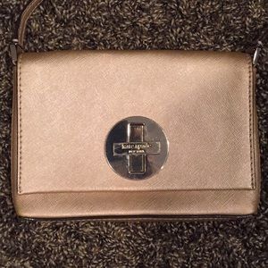 authentic kate spade rose gold crossbody