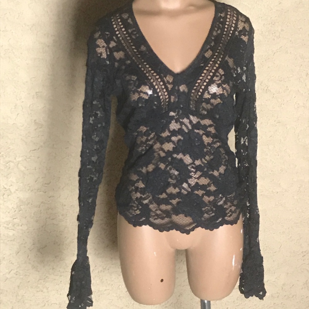 Black Moda International Lace Top