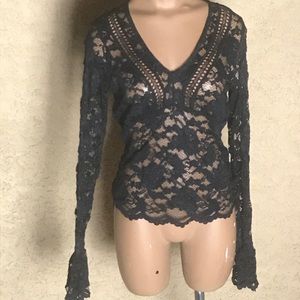 Black Moda International Lace Top