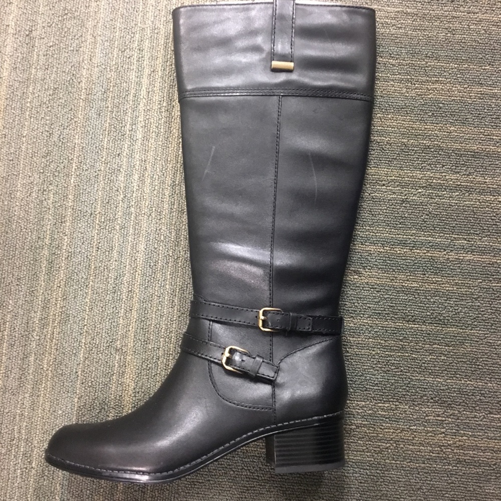 Bandolino black boots size 7.5 wide calf