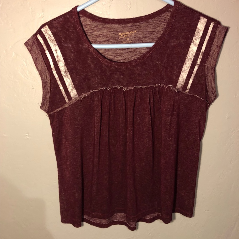 Flowy Varsity Stripe Tee