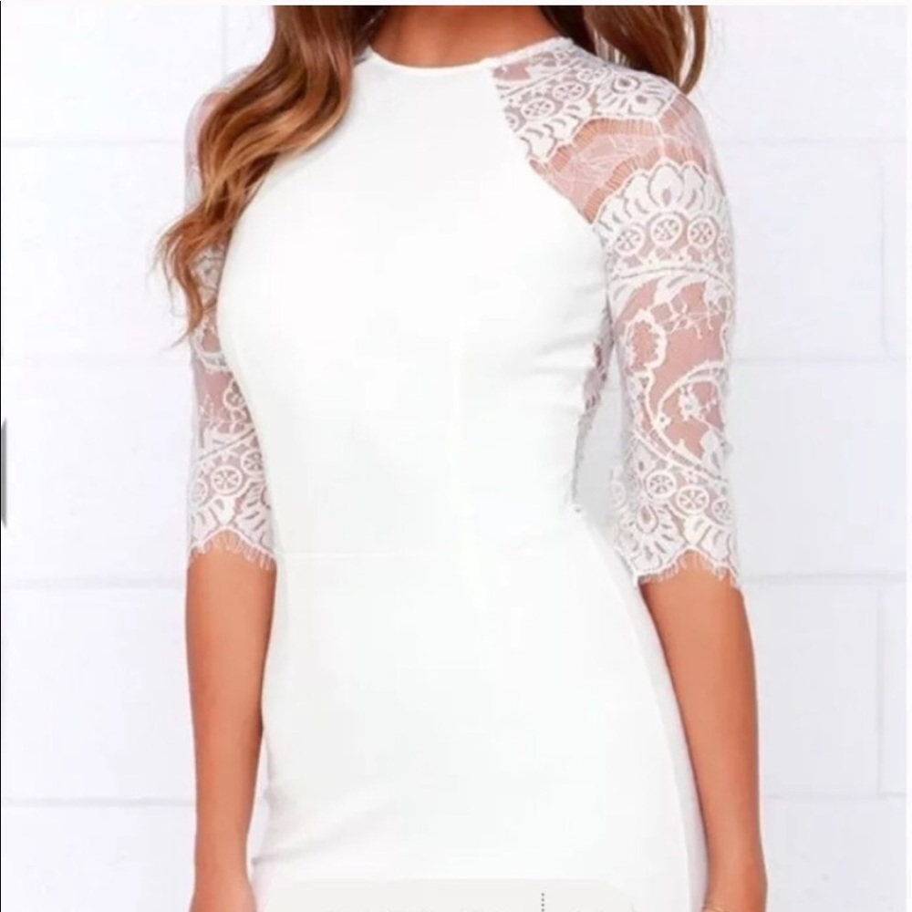 NWT lovely BB Dakota white lace dress