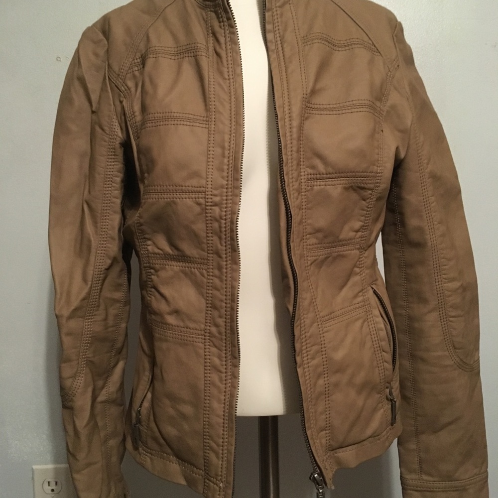 Faux leather jacket