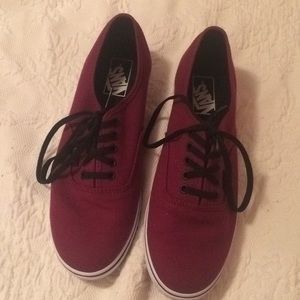 Maroon Vans
