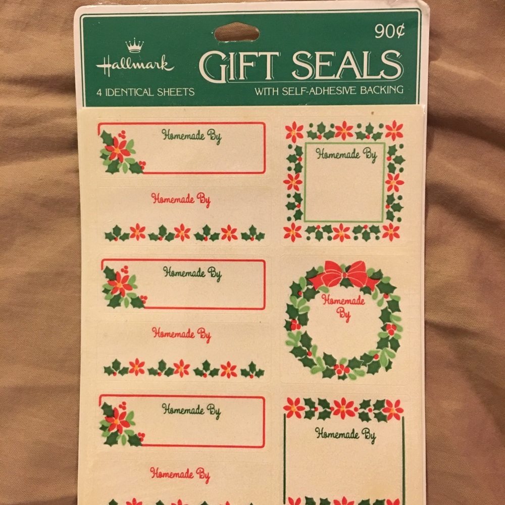 1981 Hallmark Vintage Christmas Gift Tags NEW