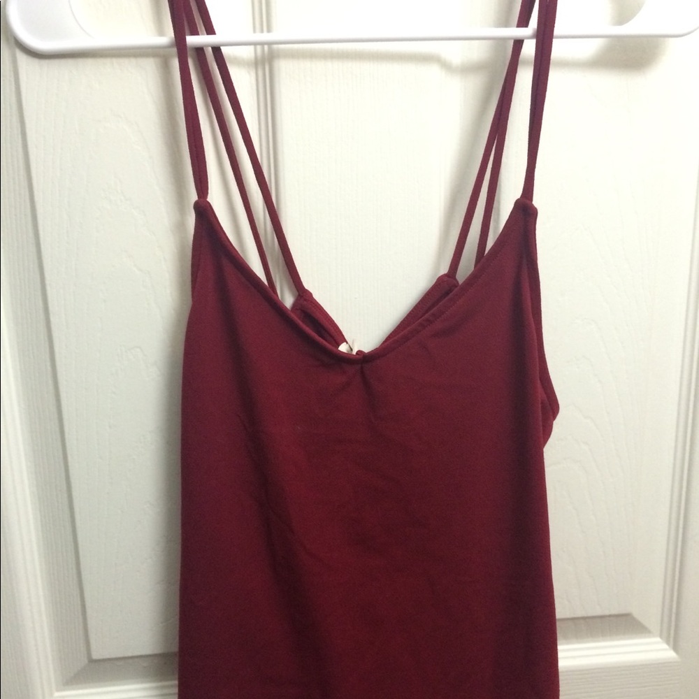 Deep red tank