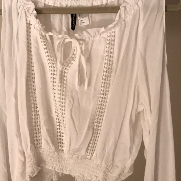 H&M White bohemian top - Picture 3 of 4