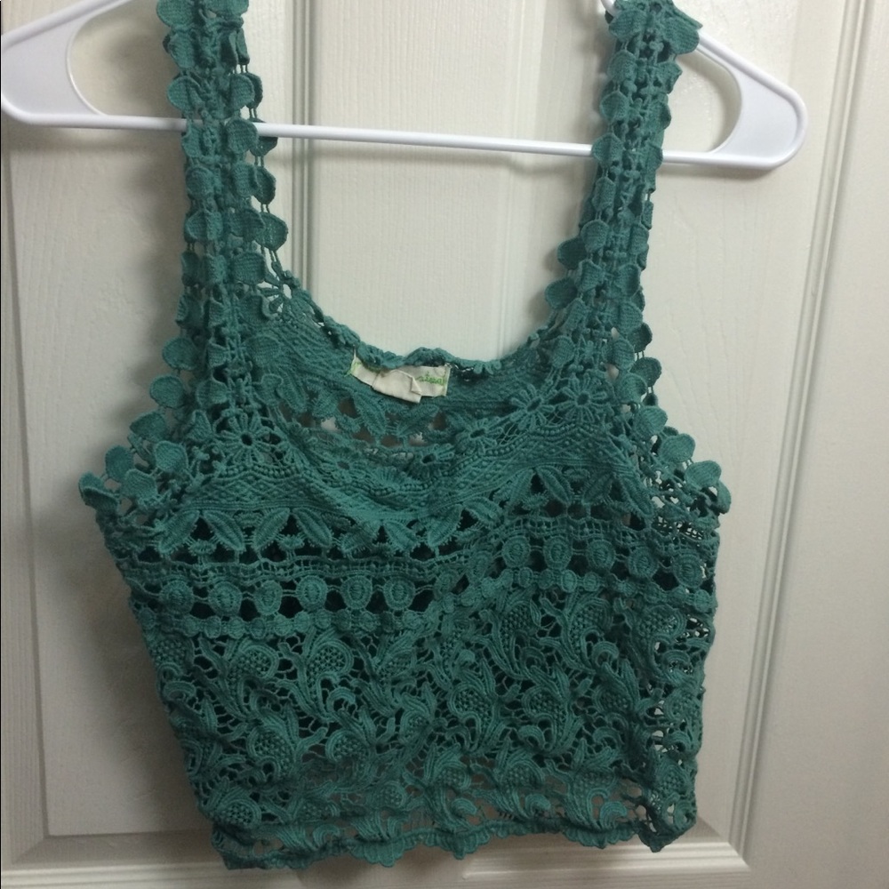 Lace crochet tank