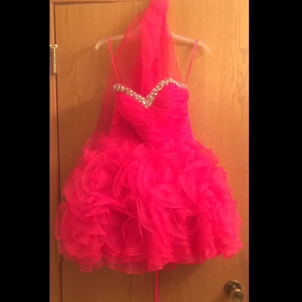 Pink cocktail dress