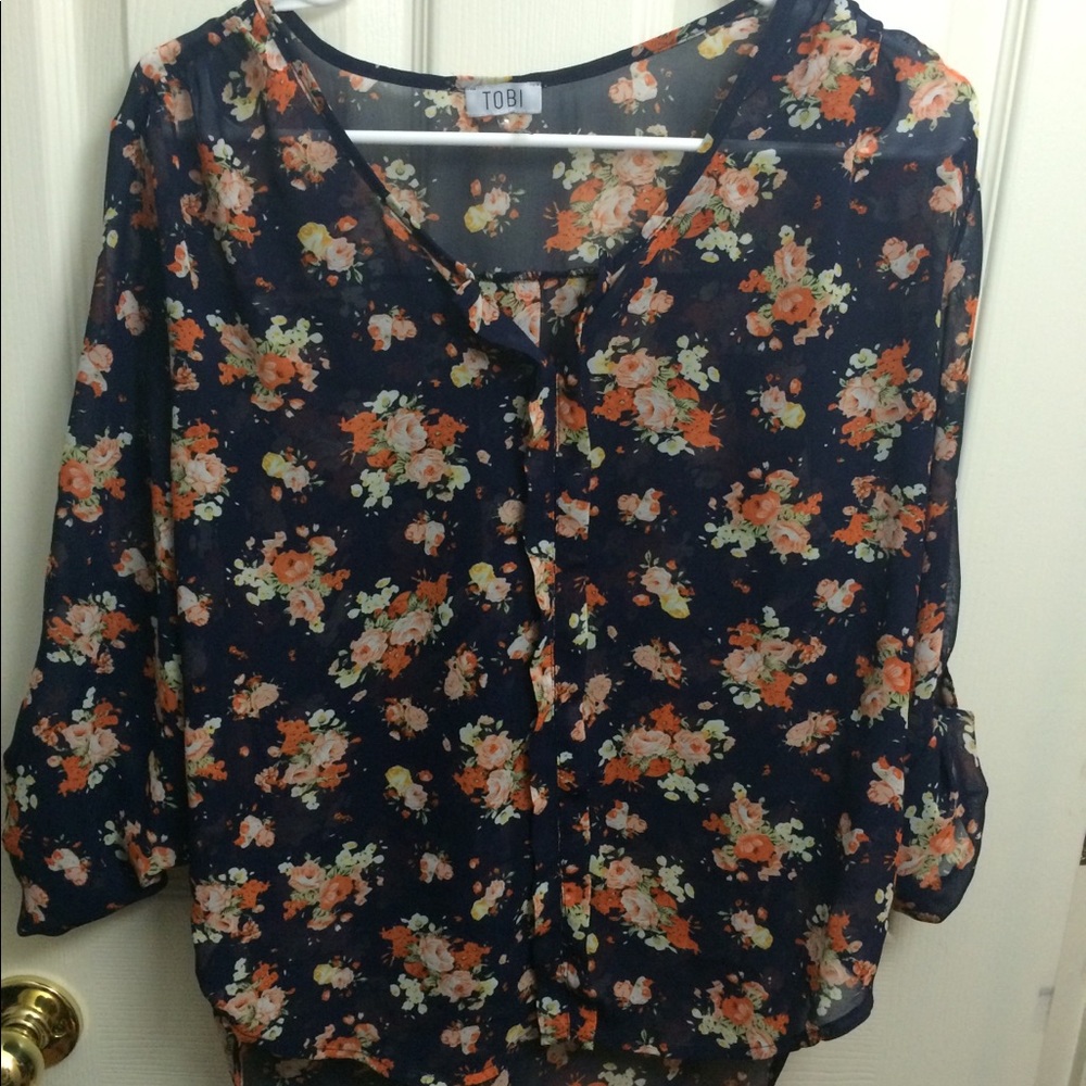 Flower button down