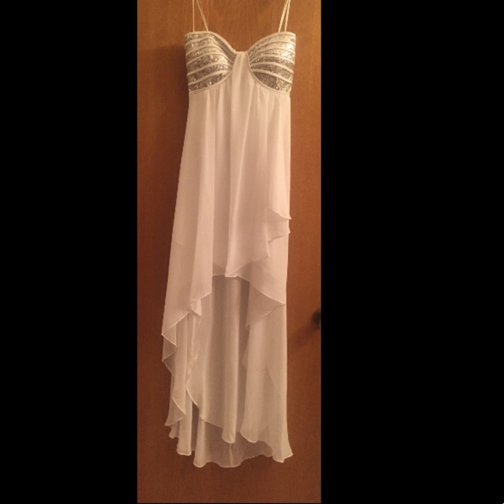 White formal dress