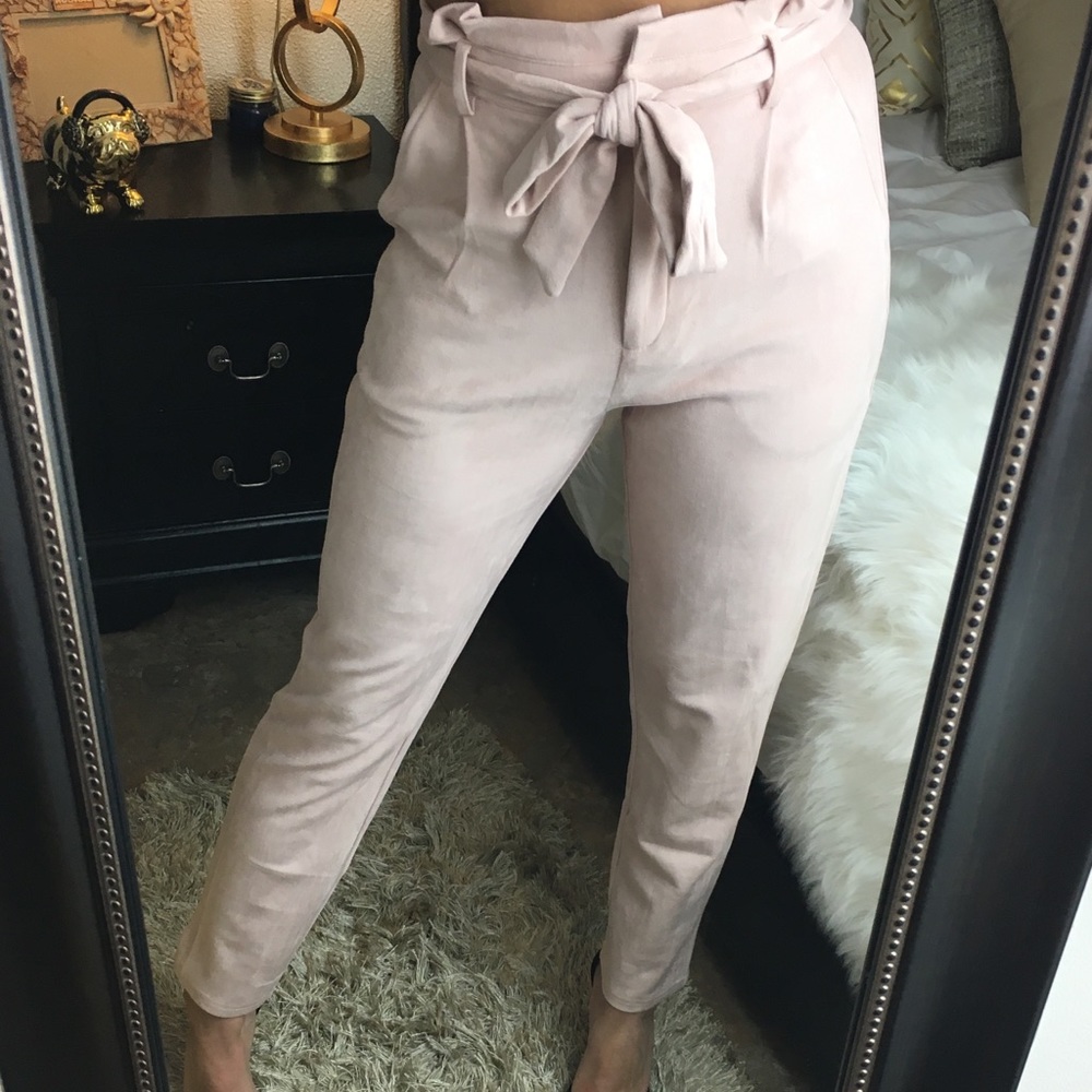 High waisted trousers