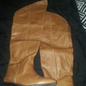 Flat knee high boots