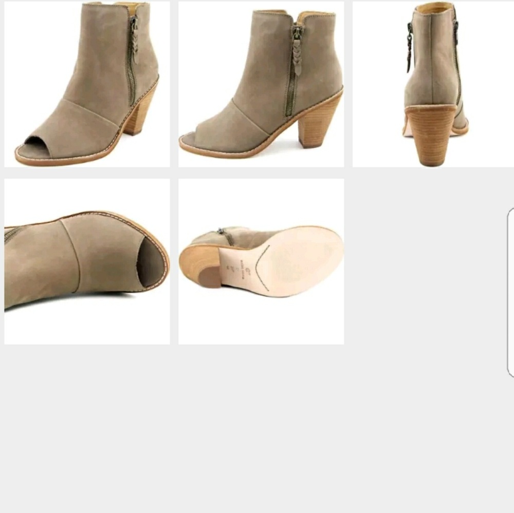 Corso Como leather peeptoe boots