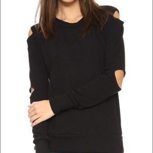 LNA Cutout Black Sweater