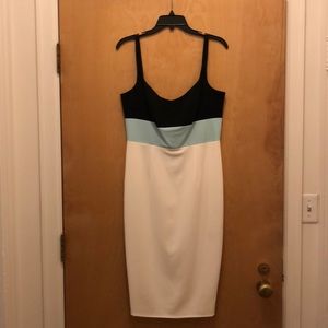 Jay Godfrey colorblock sheath cocktail dress