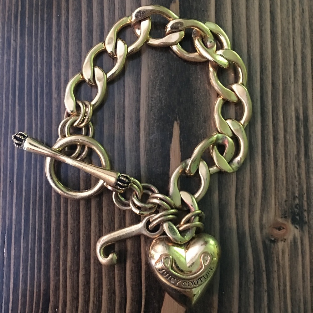 Juicy couture gold chain bracelet