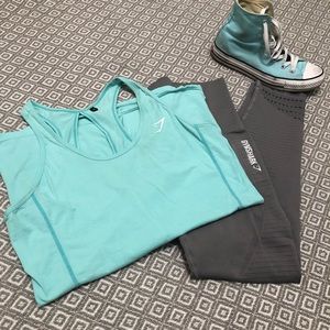 Gymshark Mint Green Tempo Vest