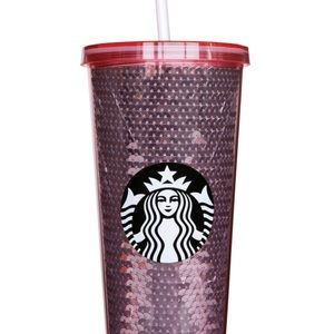 Starbucks Pink Sequin cup New without sticker