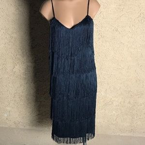 Fredrick's of Hollywood Black Fringe Dress