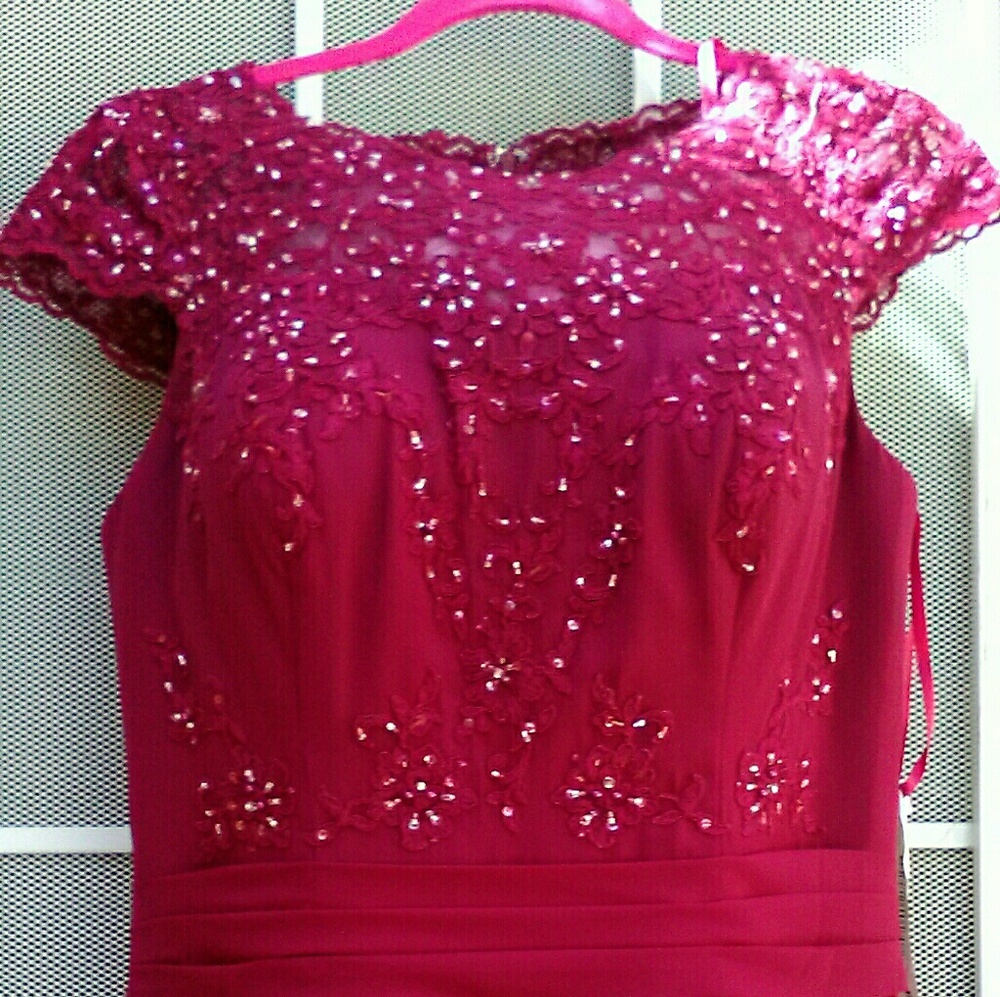 Princpessa brand size 10 New Burgundy wine dress