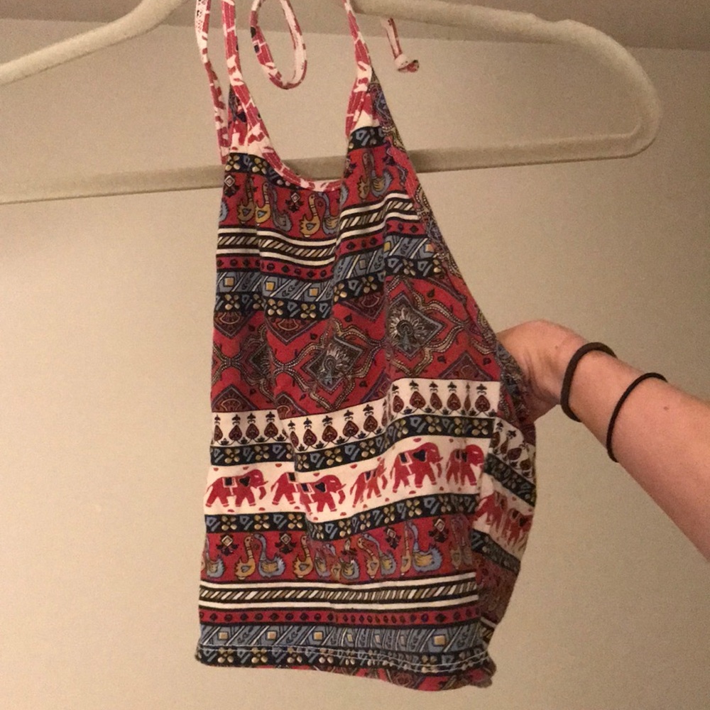 Urban Outfitters Elephant print halter top