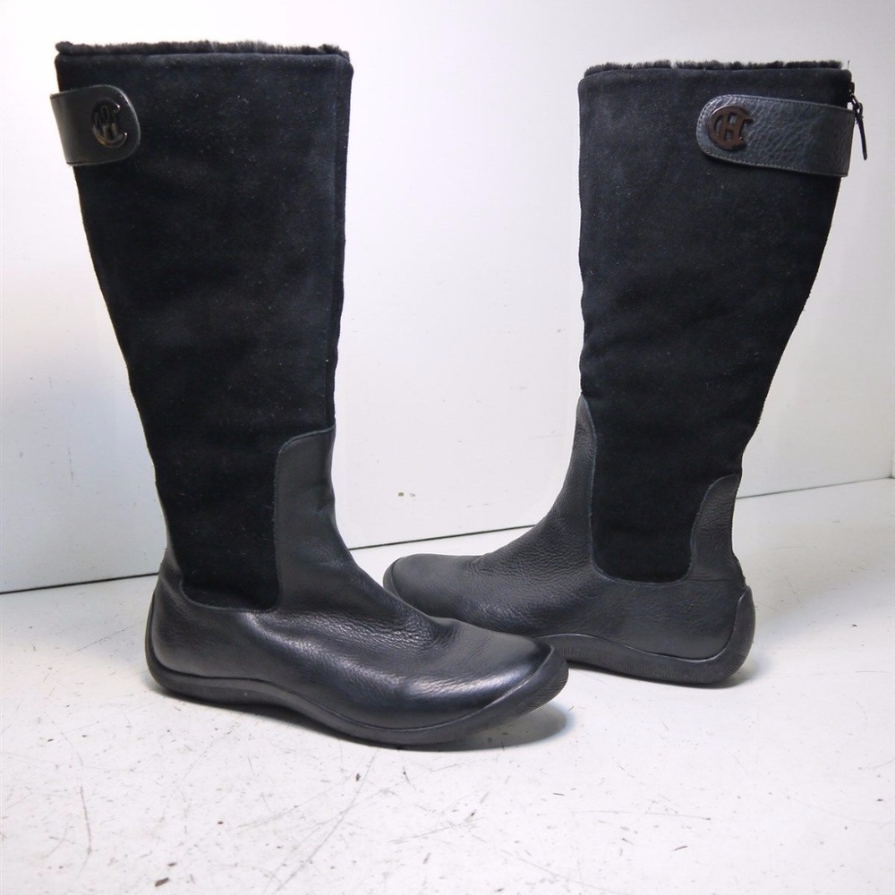 Cole Haan Leather Shearling-lined Winter boots