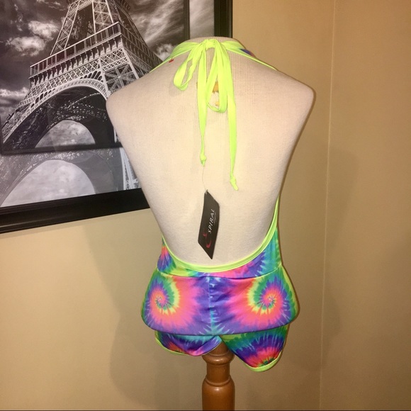 🚨SOLD🚨Tie-Dye Festival Romper 💕 - Picture 2 of 8