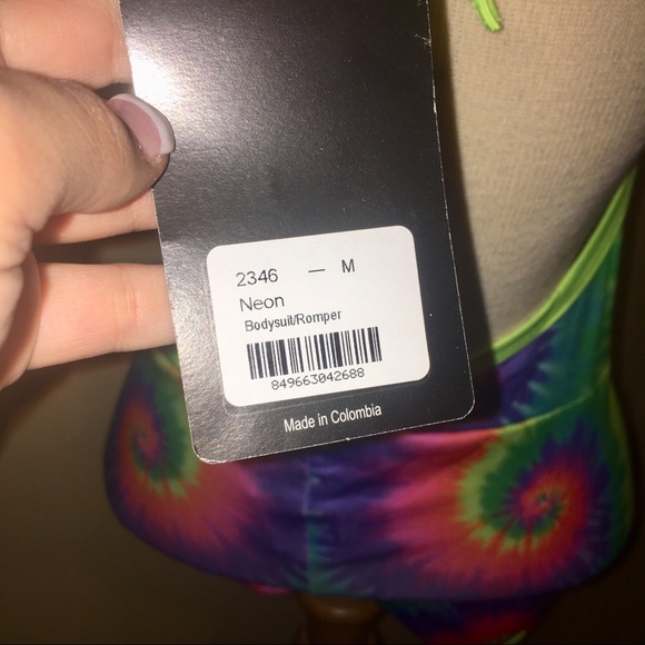 🚨SOLD🚨Tie-Dye Festival Romper 💕 - Picture 3 of 8