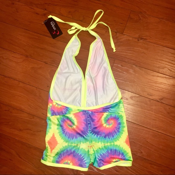 🚨SOLD🚨Tie-Dye Festival Romper 💕 - Picture 7 of 8